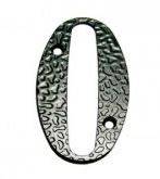 Цифра 0 черный матовый 63198