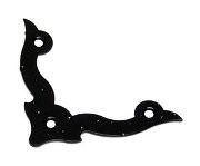 Уголок декоративный фигурный 70 черный матовый 63194