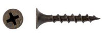 Саморез оксидированный, 4,2 х 70 мм, с потайной головкой, КРУПНАЯ резьба 02123