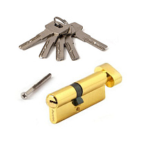 Цилиндровый механизм (Личинка) ZM-80(35/45C)-C-G Золото ключ/вертушка Avers 67655