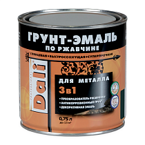 Грунт-эмаль по ржавчине "DALI" 3 в 1 оранжевая (RAL2004) 0,75л (6) Рогнеда 69245