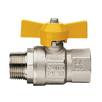 Кран шаровый VALGAS (газ) 1/2" г/ш бабочка 06058