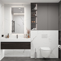 Mars Grey Керамогранит белый 60x120 Матовый Карвинг