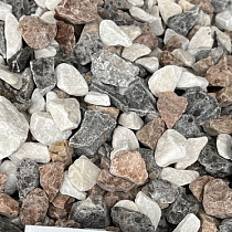 Мраморная крошка микс 3 цвета, фр. 20-40мм (белая,черная,розовая) 74057