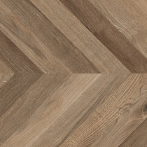 Вуд Люкс Уолнат Шеврон М Керамогранит коричневый 60х120 матовый карвинг