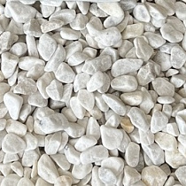 Мраморная крошка белая галтованная, фр. 10-20мм 74060