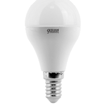 Лампа Gauss LED 3 Вт, E14, 2700 K, шар, керамическая 36738