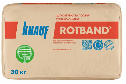 Штукатурка гипсовая универсальная Knauf-РОТБАНД 30кг (40шт/в поддоне) 05327