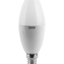 Лампа Gauss LED 3 Вт, E14, 2700 K, свеча, керамическая 36733