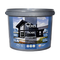 Краска "FACADE" для деревянных фасадов акриловая "Теплый камень" 9 л VERES 73955