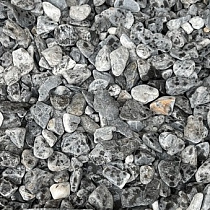 Мраморная крошка чёрная галтованная , фр. 10-20мм 74065