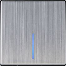 Выключатель одноклавишный с подсветкой (глянцевый никель) W1110102 WERKEL 42336