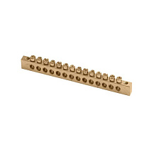 Шина нулевая 8х12 мм 14/2 (14групп/крепеж по краям) ИЭК 16558