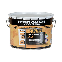 Грунт-эмаль по ржавчине "DALI" 3 в 1 серая (RAL7004) 10 л 73392
