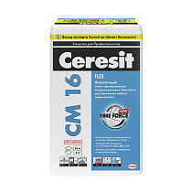 Клей для плитки эластичный СМ16 25кг "CERESIT" 46619