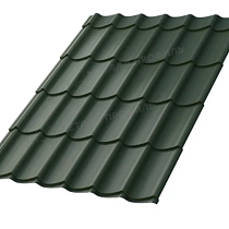 Металлочерепица МП Ламонтерра (PURETAN-20-RR11 Элегантный зеленый-0,5) 73247