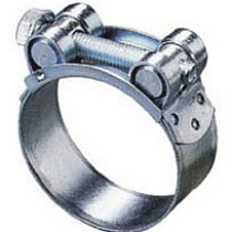Хомут металлический, силовой 56-59мм, ширина 22мм, шарнирный 54003