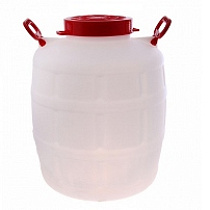 Бочка-канистра 50 л круглая с ручками 33012