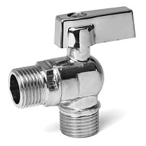 Кран шаровый VT 1/2"х1/2" угловой д/стир маш. 03244