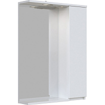 Зеркальный шкаф Квадро 60 П, 1 дверь, белый 64785