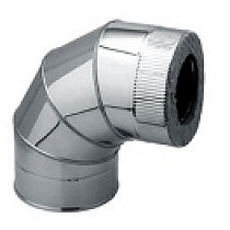 Сэндвич колено 90* (439/0,8мм+нержавейка) Ф150х210 56990