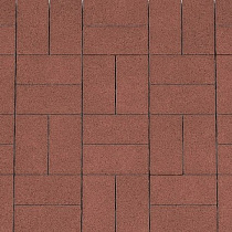 Плитка Кирпичик 200х100х40 красная 71471