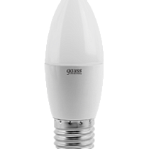 Лампа Gauss LED 3 Вт, E27, 4100 K, свеча, керамическая 36736