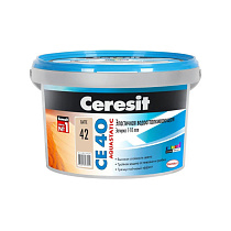 Затирка №42 AQUASTATIC СЕ40 Латте ведро 2кг "CERESIT" 73332
