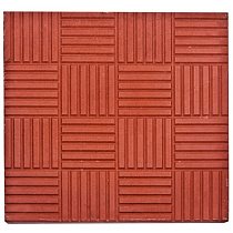 Плитка Паркет 300*300*30  красная(216шт. в поддоне; 6 кг/шт.) 38614