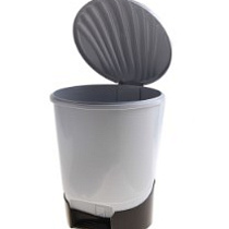 Ведро для мусора пласт 10л с педалью М1381 51978