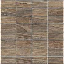 Зен Декор мозаичный коричневый ММ60066 20х60 матовый