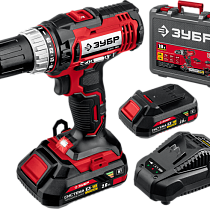 Дрель-шуруповерт аккум. ЗУБР 14,4Вт, БЗП патрон 2-13мм, 0-400/0-1400об/мин, 2 А/ч, 2 АКБ, 71191