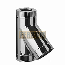 Сэндвич тройник 135* (439/0,8мм+нержавейка) Ф150х210 56986