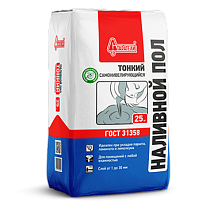 Тонкий наливной пол (по25кг) Старатели 63шт./поддон 52395