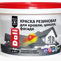 Краска резиновая "DALI" Зеленая 12кг (1) "Рогнеда" 73799