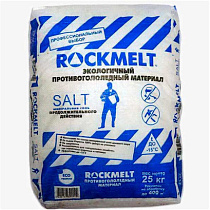 Противогололеднй материал ROCKMELT salt  (Рокмелт) 20кг синий мешок 72762