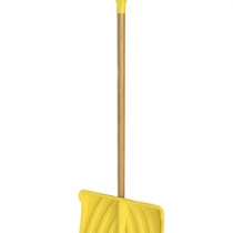 Лопата снег пластм "Норд эксперт" 450х220мм дер. черенок и ручка, мет. пластина "Цикл" 57365