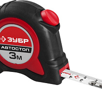 Рулетка ЗУБР "ЭКСПЕРТ" двухкомпонентный корпус автостоп 3мх16мм 19674