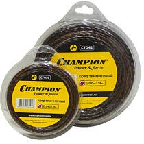 Леска CHAMPION Magik 2,4 мм*87м витой квадрат 73653