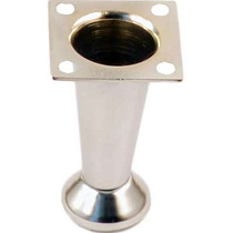 Ножка мебельная конус крепление квадрат  Н-80мм (хром) 0402027 69286