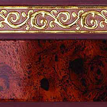 Бленда Флора 5см махагон/золото 42531