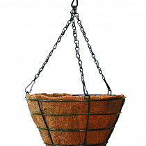 Кашпо металлическое с коковитой 240 мм KD1 26867