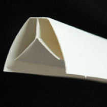 Угол внутренний для пластиковых панелей 10мм, 3000мм белый 03890