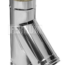 Сэндвич тройник 135* (430/0,5мм+нержавейка) Ф115х200 56757