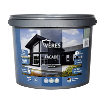 Краска "FACADE" для деревянных фасадов акриловая база А 9 л VERES 73956