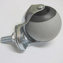 Опора колесная П-50 шар на подшипнике обрезиненное колесо резьба-М10 ВТ 59777