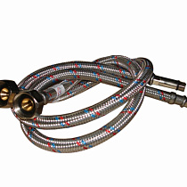 Подводка к смесителю 1,2 сталь (пара) 03677