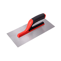 Гладилка прямая стальная 280х130 мм обрезиненная ПВХ ручка "BEOROL" 73882