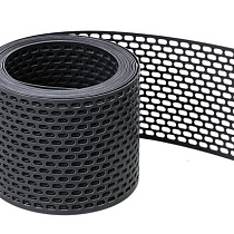 Лента карнизная вентиляционная серая (100х5000) 75651