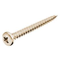 Шурупы универсальные 5 х 40 мм, полусферические, жёлтые 02209